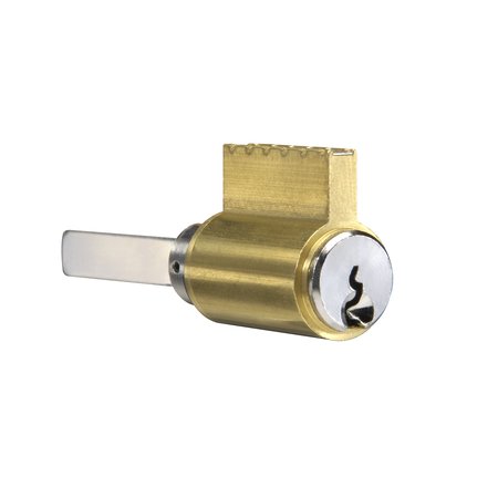 YALE COMMERCIAL 6 Pin Single Section GB Keyway Cylinder for Key in Levers (AU5400LN) US26D (626) Satin Chrome Finish 1802GB626